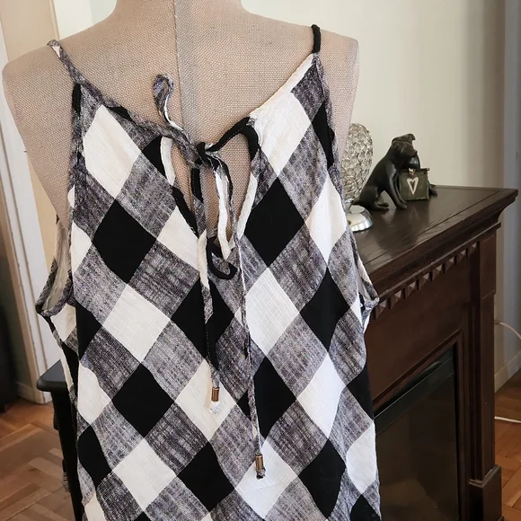 EUC Ashley Stewart Spring/Summer Checkered Dress - Size 22 - Picture 6 of 7